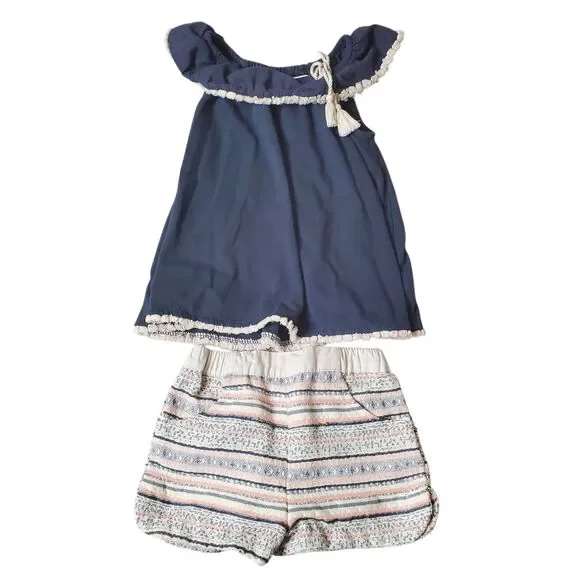 Toddler Girl 2T 5 Piece Matching Outfits & Top Spring Summer Clothing Bundle - Picture 2 of 10